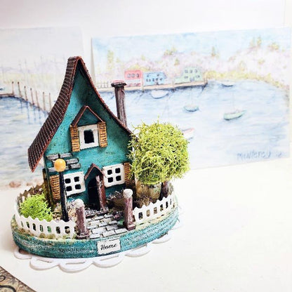 Putz House No.35 Handmade Miniature image 3