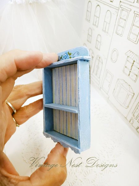 Cabinet Shelf No.108 Dollhouse Miniature Handmade image 1