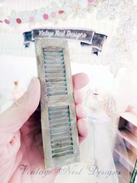 Wooden Shutters No.1 Dollhouse Miniature image 2
