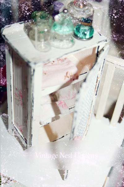 Cabinet No.5 Dollhouse Miniature Handmade image 2