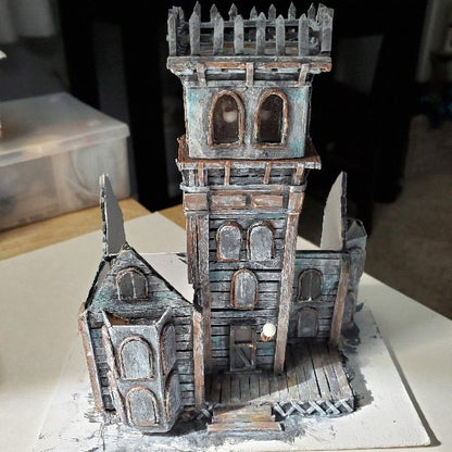 Haunted Halloween Dollhouse Mansion No.1 Handmade Miniature image 20