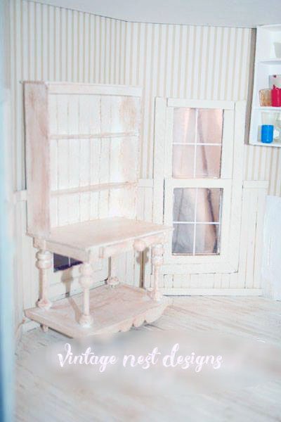 Cabinet No.1 Dollhouse Miniature Handmade image 1