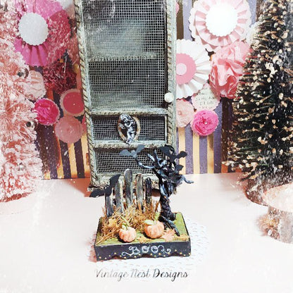 Halloween Scene No.1 Dollhouse Miniature Handmade image 6