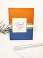 Thank You Card No.2 Greeting Blank Inside Handmade One of a Kind image 0