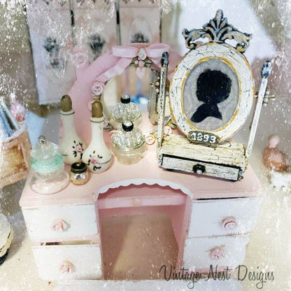 Vintage Child Silhouette No.1 Handmade Dollhouse Miniature image 2