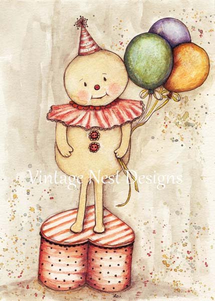 Digital Prints Birthday Wishes for You No.2 Watercolor Painting image 0