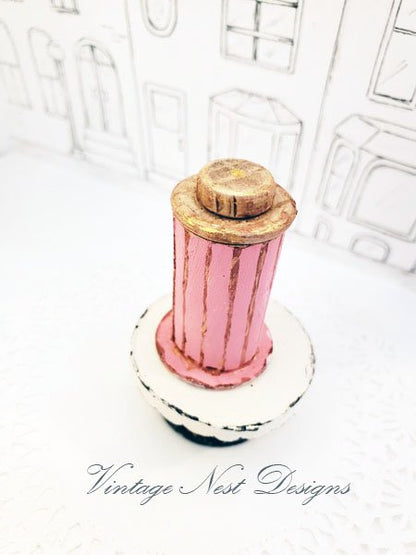 Hat Band Box No.143 Dollhouse Miniature Handmade for Dolls image 4