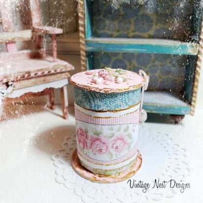 Box No.92 Dollhouse Miniature Handmade image 1