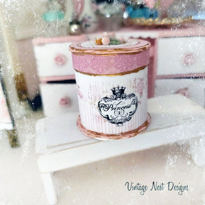 Hat Band Box No.91 Dollhouse Miniature Handmade image 7