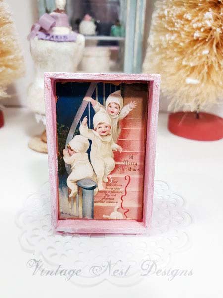 Christmas Snow Babies No.1:1 Dollhouse Miniature Handmade image 0