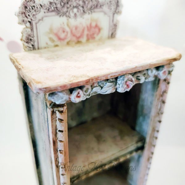Old Heirloom Cabinet No.75 Dollhouse Miniature Handmade image 4