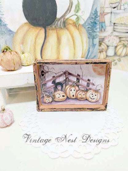 Halloween Pumpkins No.6:3 Dollhouse Miniature Handmade image 0