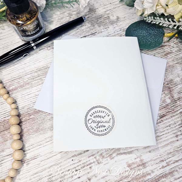Summer Card No.1 Greeting Blank Inside Handmade One of a Kind image 7