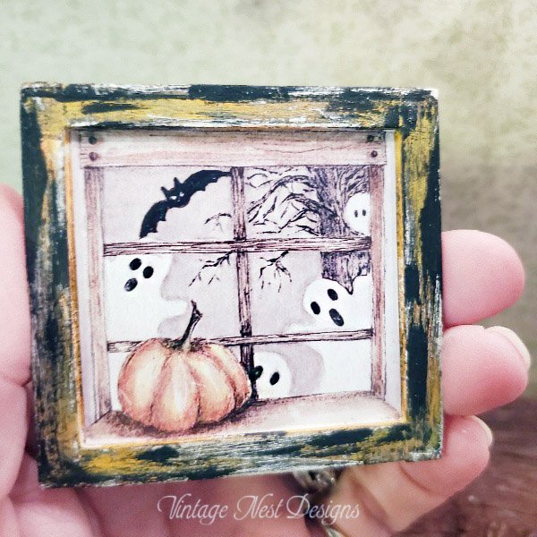 Halloween Ghosts No.1:2 Dollhouse Miniature Handmade image 1