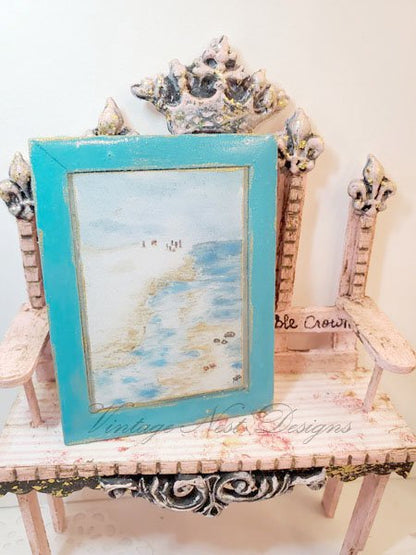 Family Beach Fun No.1 Dollhouse Miniature Handmade image 1