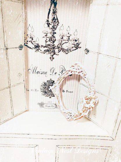 Frame No.7 Dollhouse Miniature Porcelain Handmade image 3
