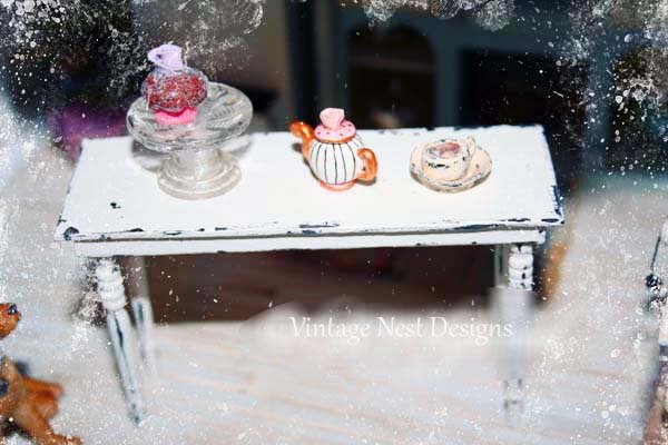 Table & Shelf No.1 Dollhouse Miniature Handmade image 6