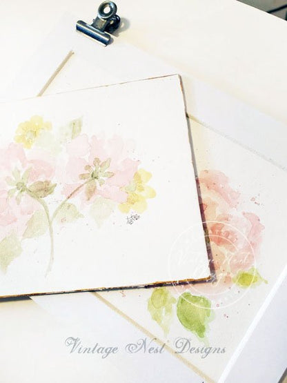 Flourishes No.17 Original Watercolor Painting image 2