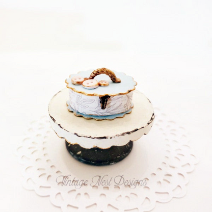 Hat Band Box No.95 Dollhouse Miniature Handmade image 0