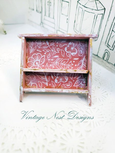 Cabinet Shelf No.107 Dollhouse Miniature Handmade image 2