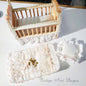 Baby Antique Style Crib No.6 Handmade Dollhouse Miniature image 0