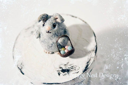 Porcelain Easter Bunny No.2 Handmade Dollhouse Miniature image 4