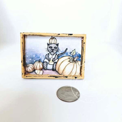 Candy Corn Kitty No.1:1 Dollhouse Miniature image 1