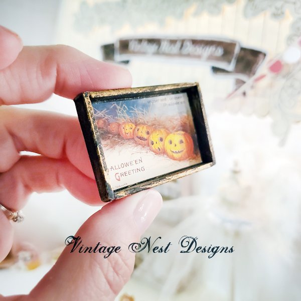 Six Pumpkins No.4:1 Dollhouse Miniature Handmade image 4