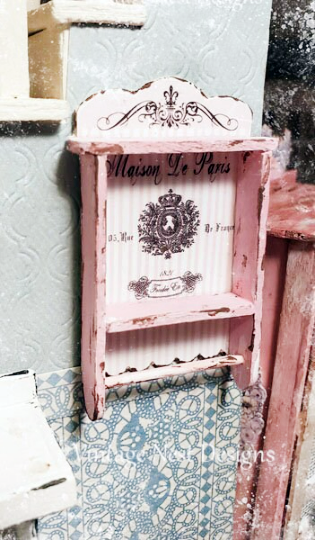 Cabinet Shelf No.56 Dollhouse Miniature Handmade image 0
