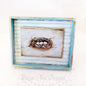 Bird Nest No.3 Dollhouse Miniature Handmade Wooden Framed Art image 0