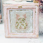 Stitched Baby Outfit No.1:1 Dollhouse Miniature Handmade Wooden Framed Art image 0