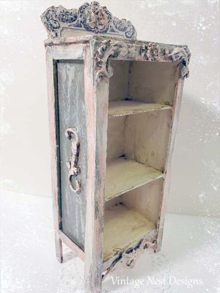 Cabinet No.49 Dollhouse Miniature Handmade Diorama Room Shadow Box image 0