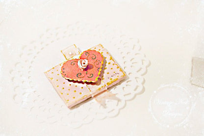 Valentine Hearts No.3 Dollhouse Miniature Handmade image 0