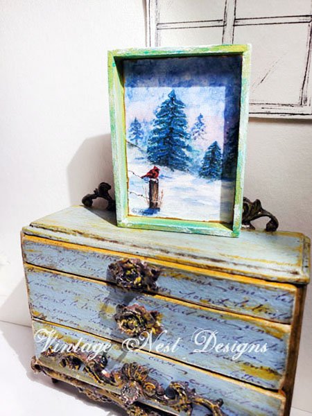 Winter Cardinal No.1:2 Dollhouse Miniature Handmade image 7