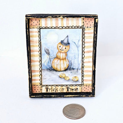 Halloween Pumpkins No.5:3 Dollhouse Miniature Handmade image 0