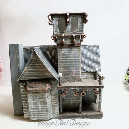 Haunted Halloween Dollhouse Mansion No.1 Handmade Miniature image 18