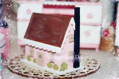 Shabby Pink House No.4 Handmade Miniature image 5