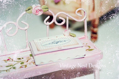 Bird Nest Box No.2 Dollhouse Miniature Handmade image 2