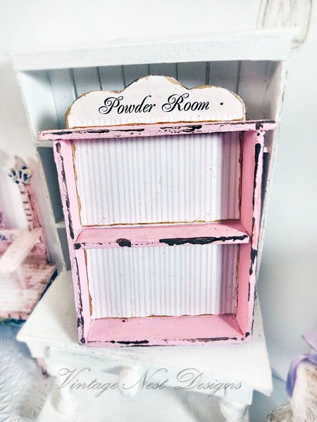 Cabinet Shelf No.110 Dollhouse Miniature Handmade image 3