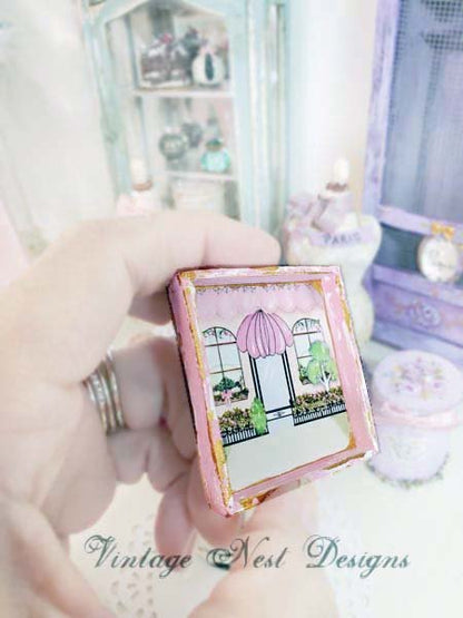 Store Front No.6:3 Dollhouse Miniature Handmade Wooden Framed Art image 3