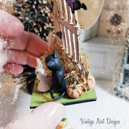 Halloween Scene No.1 Dollhouse Miniature Handmade image 5