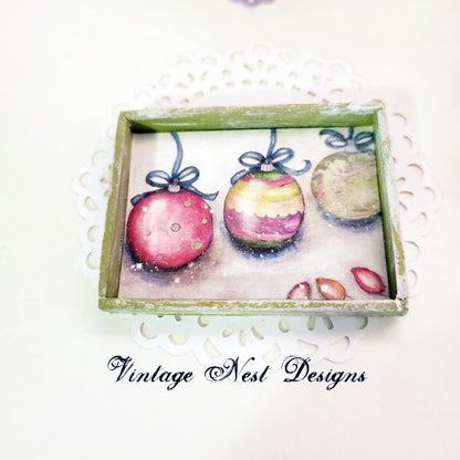 Christmas Bulbs No.2:1 Dollhouse Miniature Handmade image 4