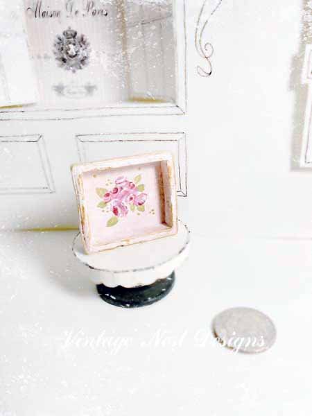 Tray No.2 Dollhouse Miniature Handmade image 0