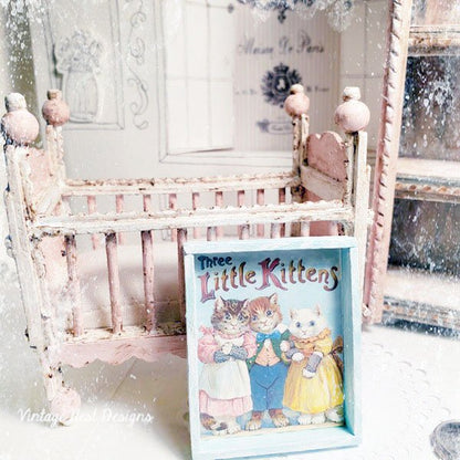 Three Little Kittens No.1:2 Dollhouse Miniature Handmade image 4