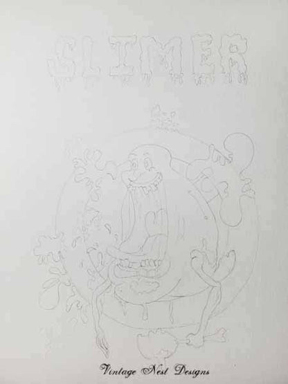 Slimer No.1 Digital Prints Watercolor Painting image 8