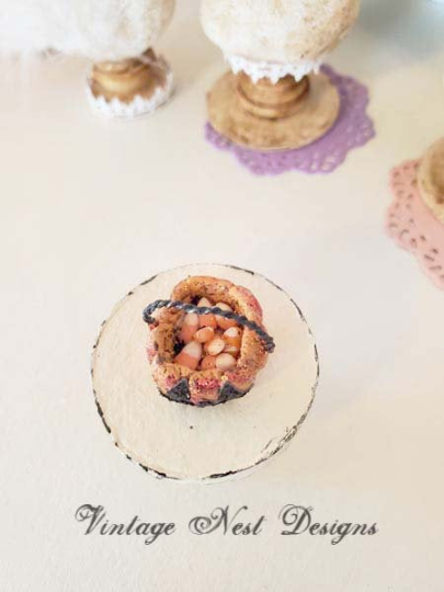 Porcelain Pumpkin No.4 Dollhouse Miniature Handmade image 4