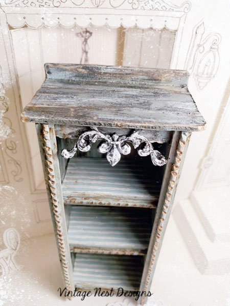 Old Heirloom Cabinet No.62 Dollhouse Miniature Handmade image 1