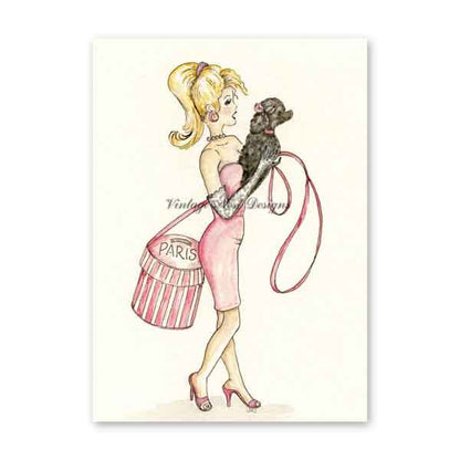 Digital Prints Barbie Doll No.4 Watercolor Painting image 1