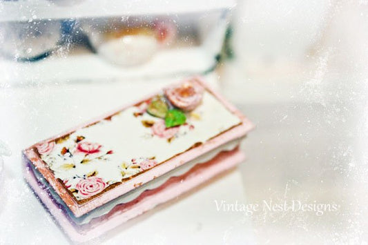 Box No.28 Dollhouse Miniature Handmade image 1