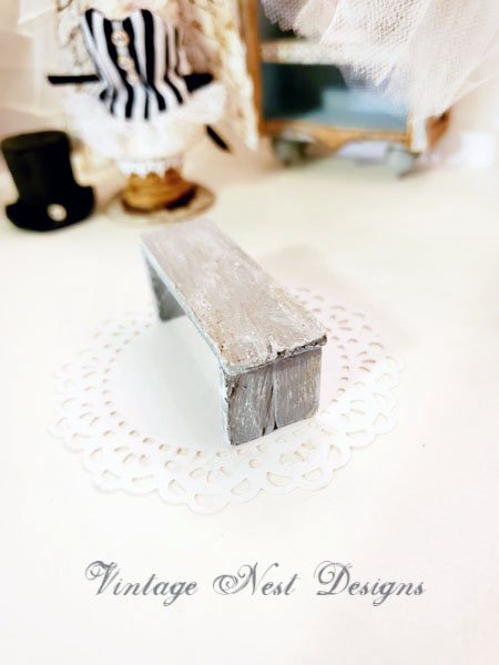 Bench No.10 Dollhouse Miniature Handmade image 1